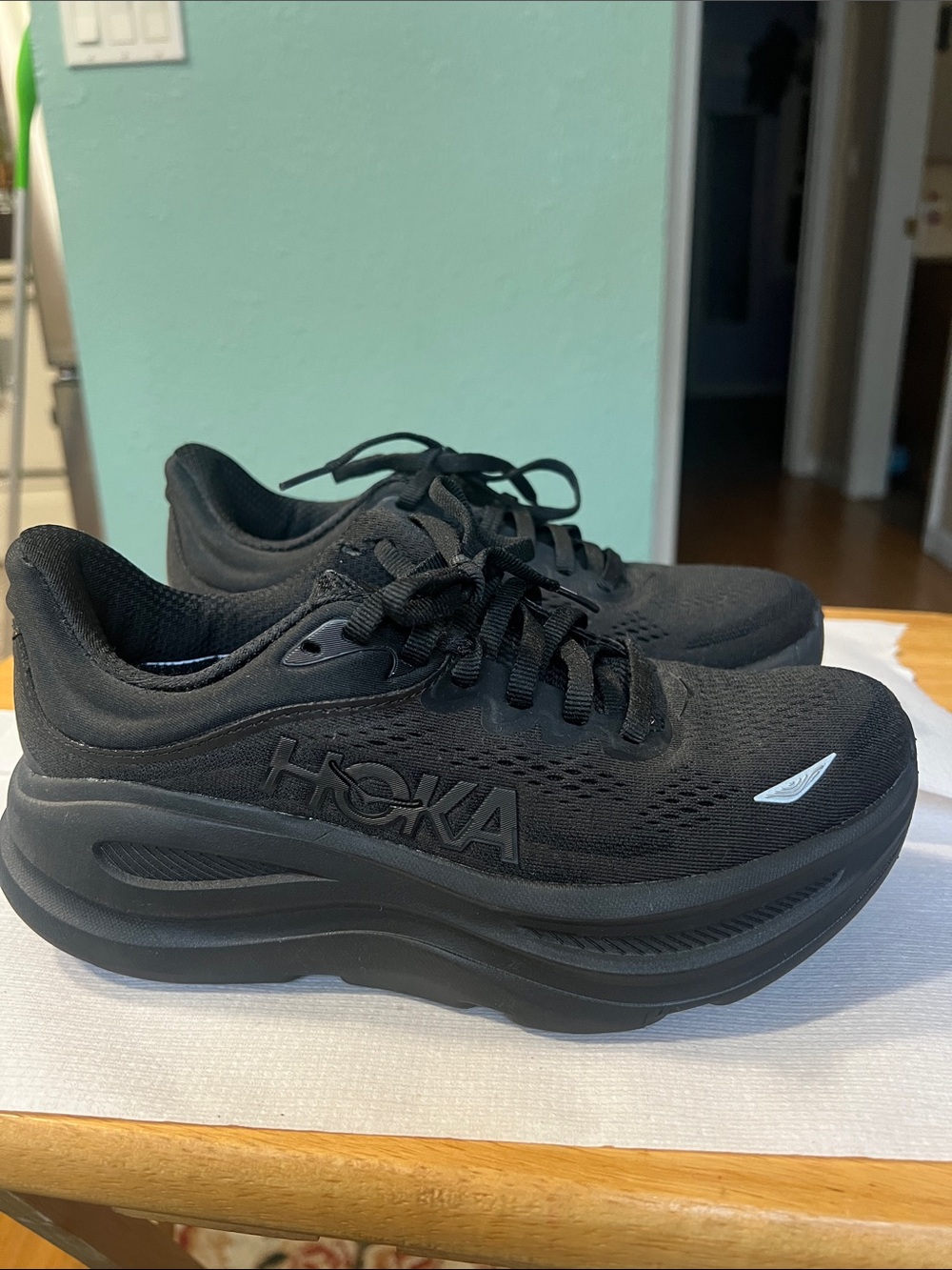 Hoka Black & White Road Running Shoes…..size 4.5 - 5……..Make your Offer.